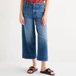 a.n.a Patch Pocket Womens Highest Rise Cropped Jean