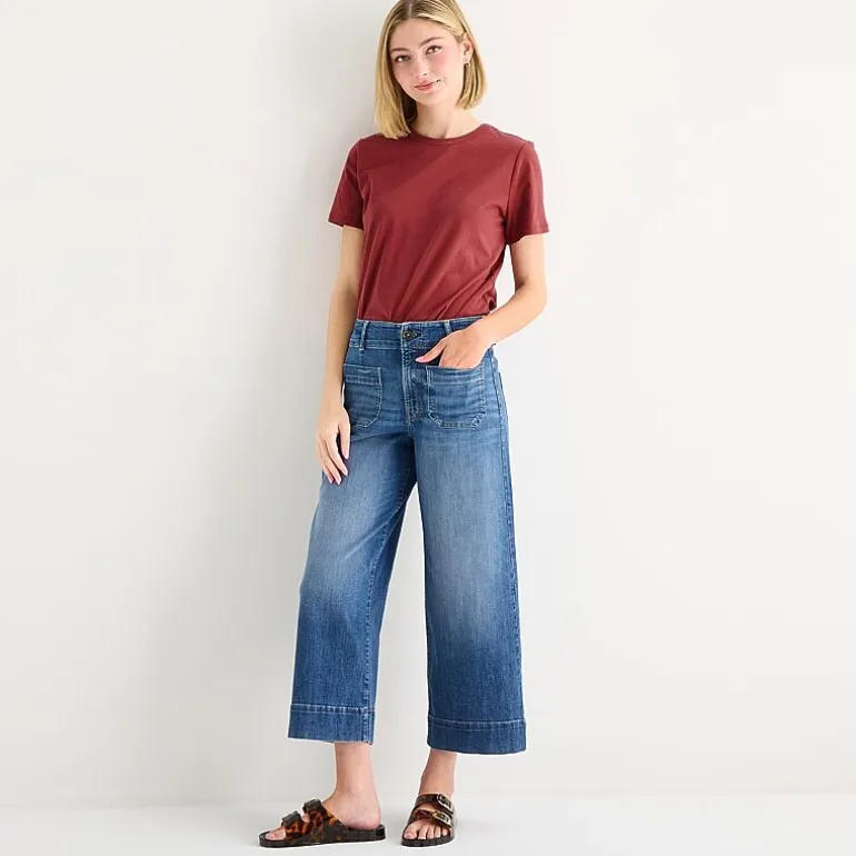 a.n.a Patch Pocket Womens Highest Rise Cropped Jean