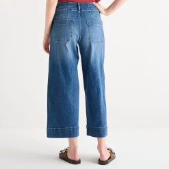 a.n.a Patch Pocket Womens Highest Rise Cropped Jean
