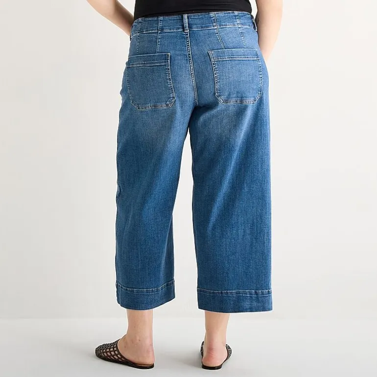 a.n.a Patch Pocket Womens - Plus Highest Rise Cropped Jean