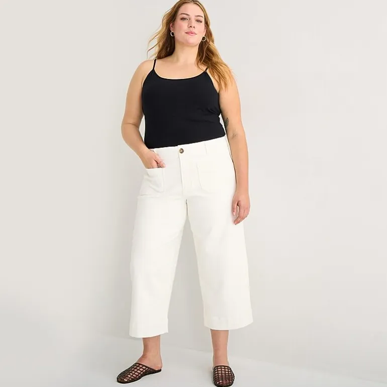a.n.a Patch Pocket Womens - Plus Highest Rise Cropped Jean