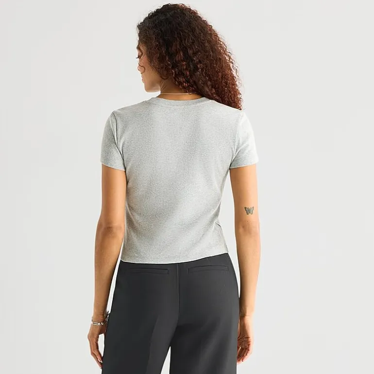 a.n.a Perfect Tee Womens Crew Neck Short Sleeve T-Shirt