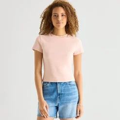 a.n.a Perfect Tee Womens Tall Crew Neck Short Sleeve T-Shirt