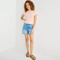 a.n.a Perfect Tee Womens Tall Crew Neck Short Sleeve T-Shirt