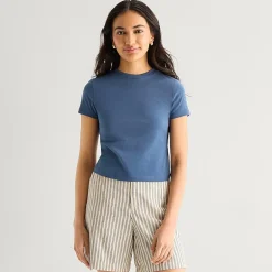 a.n.a Perfect Tee Womens Tall Crew Neck Short Sleeve T-Shirt