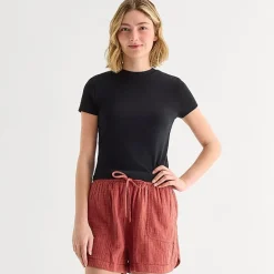 a.n.a Perfect Tee Womens Tall Crew Neck Short Sleeve T-Shirt