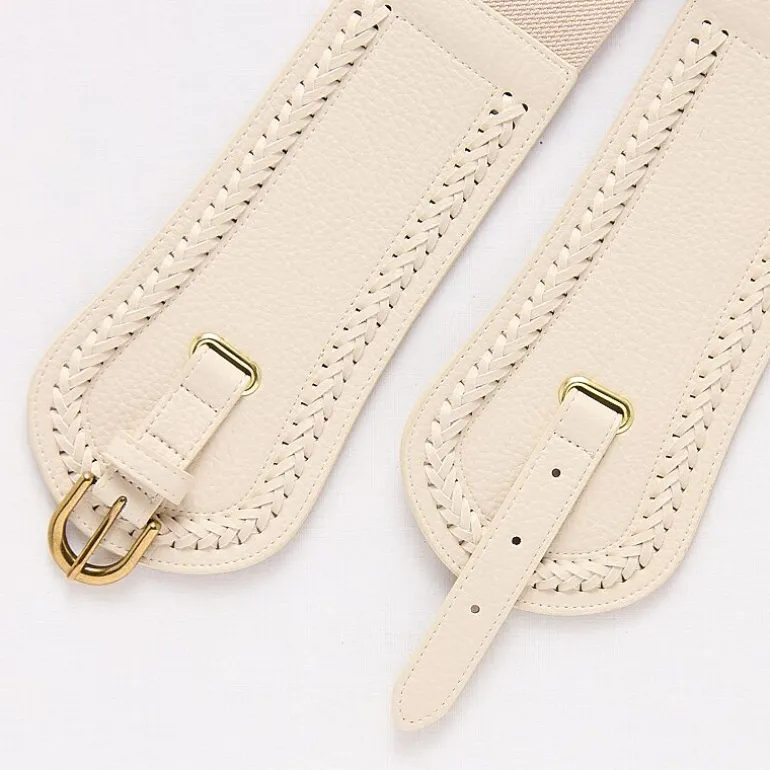 a.n.a Whipstitch Edge Stretch Belt Womens Belt