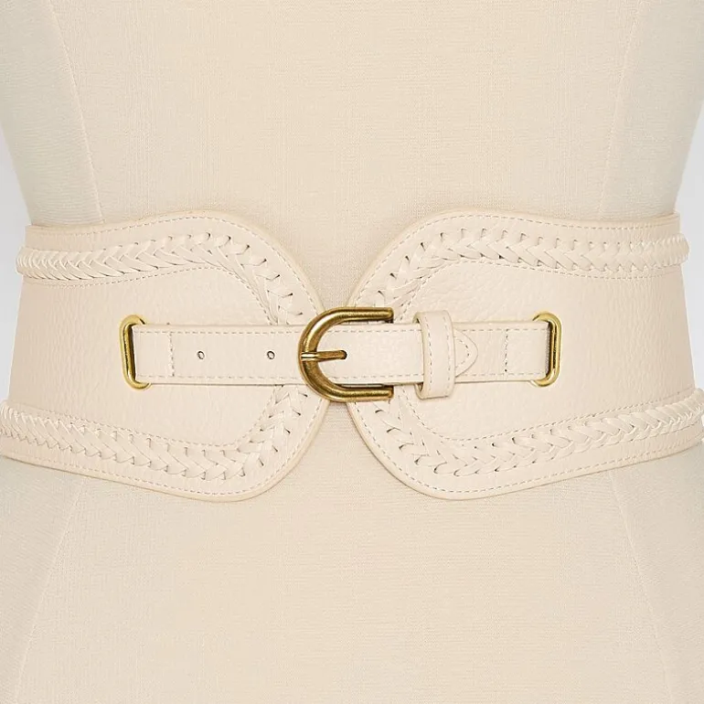 a.n.a Whipstitch Edge Stretch Belt Womens Belt