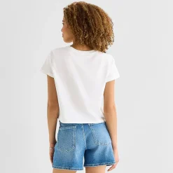 a.n.a Womens Crew Neck Short Sleeve T-Shirt