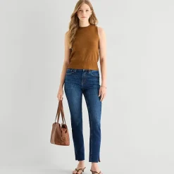 a.n.a Womens Crew Neck Sleeveless Pullover Sweater