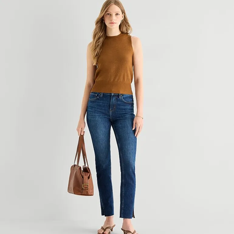 a.n.a Womens Crew Neck Sleeveless Pullover Sweater