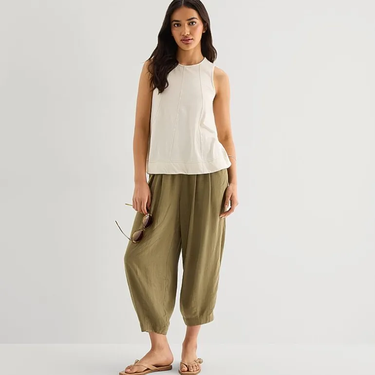 a.n.a Womens Crew Neck Sleeveless Tank Top