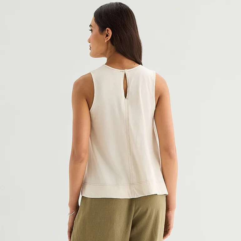 a.n.a Womens Crew Neck Sleeveless Tank Top