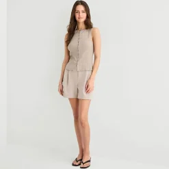 a.n.a Womens Crew Neck Sleeveless Vest
