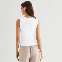 a.n.a Womens Crew Neck Sleeveless Vest