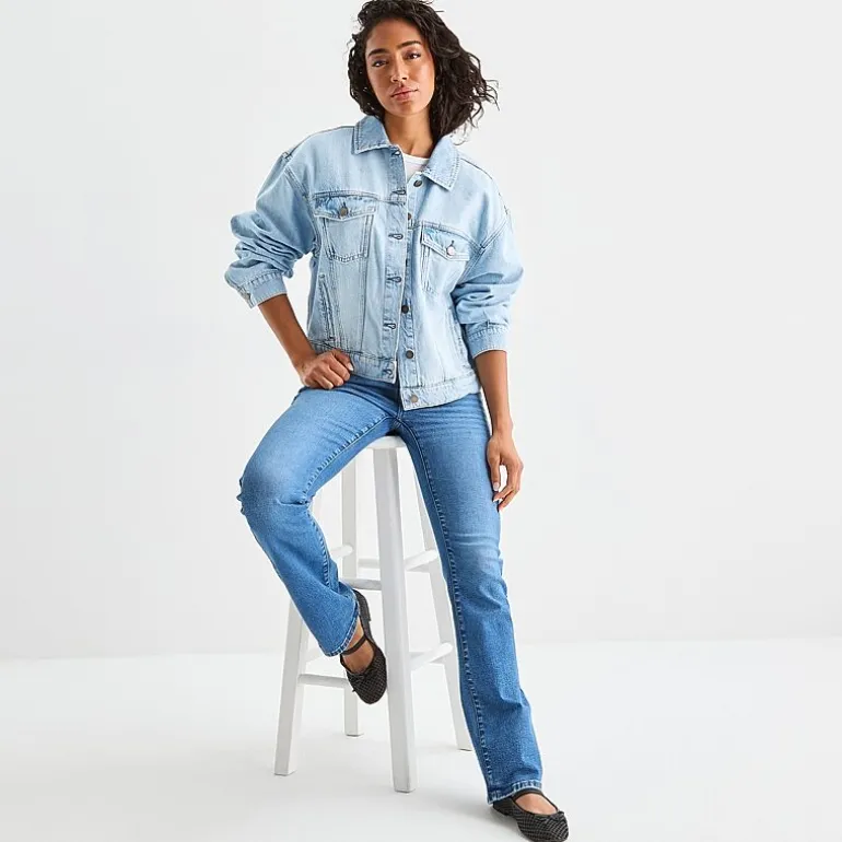 a.n.a Womens Denim Midweight Jacket