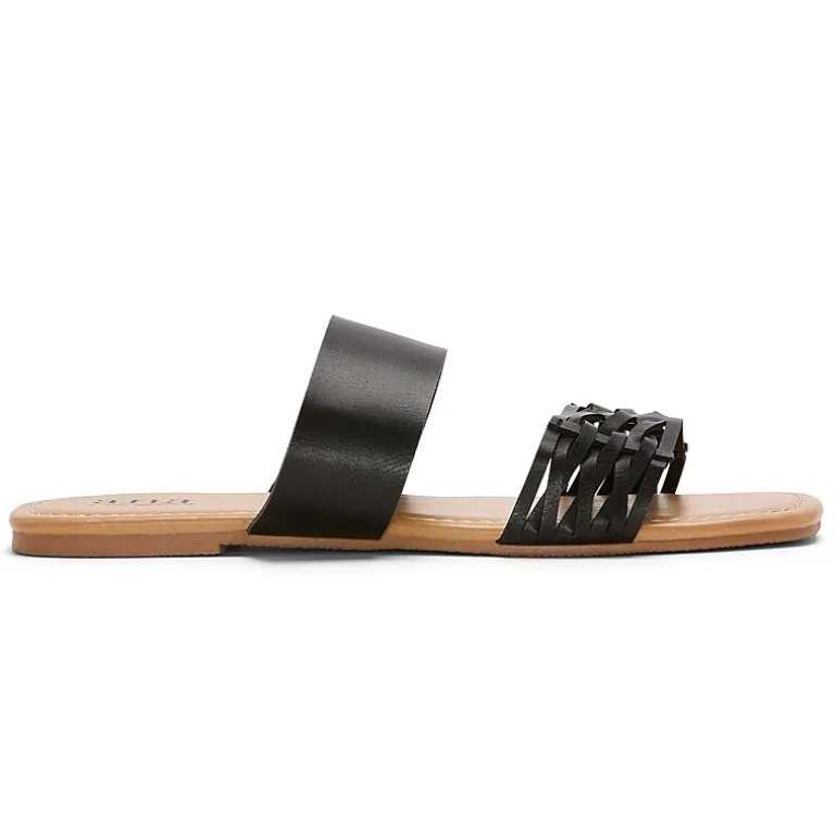 a.n.a Womens Dual Band Slide Sandals
