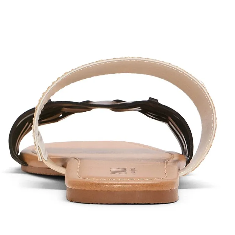 a.n.a Womens Dual Band Slide Sandals