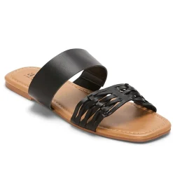 a.n.a Womens Dual Band Slide Sandals