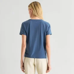 a.n.a Womens Easy-on + Easy-off Crew Neck Short Sleeve Adaptive T-Shirt
