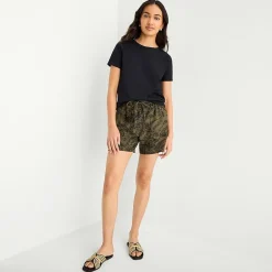 a.n.a Womens Easy-on + Easy-off Crew Neck Short Sleeve Adaptive T-Shirt