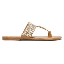 a.n.a Womens Embroidery Slide Sandals
