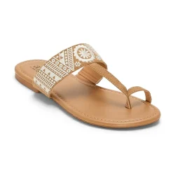 a.n.a Womens Embroidery Slide Sandals