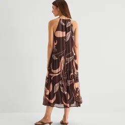 a.n.a Womens Halter Neck Sleeveless Maxi Dress