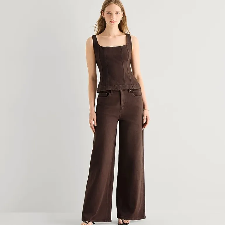 a.n.a Womens Highest Rise Wide Leg Jean