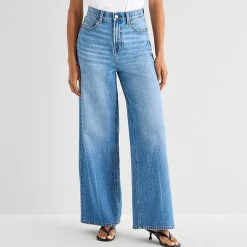a.n.a Womens Highest Rise Wide Leg Jean