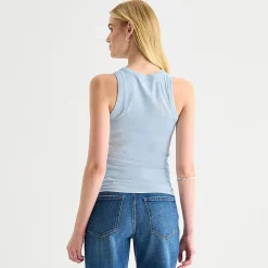 a.n.a Womens High Neck Sleeveless Tank Top