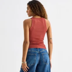 a.n.a Womens High Neck Sleeveless Tank Top