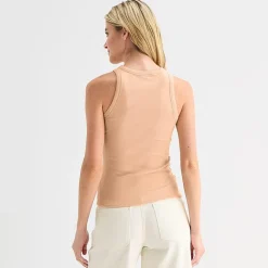 a.n.a Womens High Neck Sleeveless Tank Top