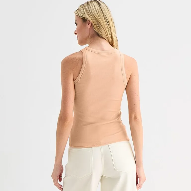 a.n.a Womens High Neck Sleeveless Tank Top