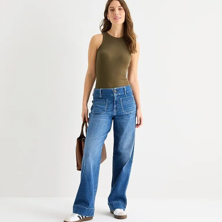 a.n.a Womens High Neck Sleeveless Tank Top