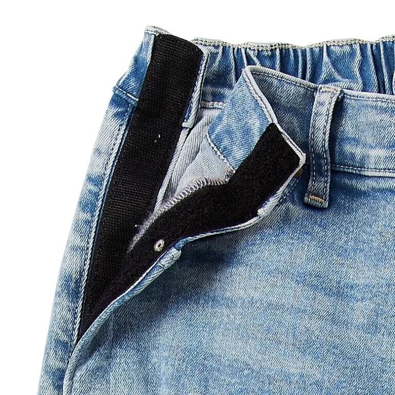 a.n.a Womens High Rise Adaptive Easy-on + Easy-off Hidden Access Opening Straight Leg Jean