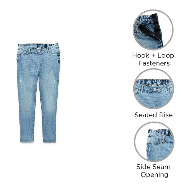 a.n.a Womens High Rise Adaptive "Seated" Skinny Jean