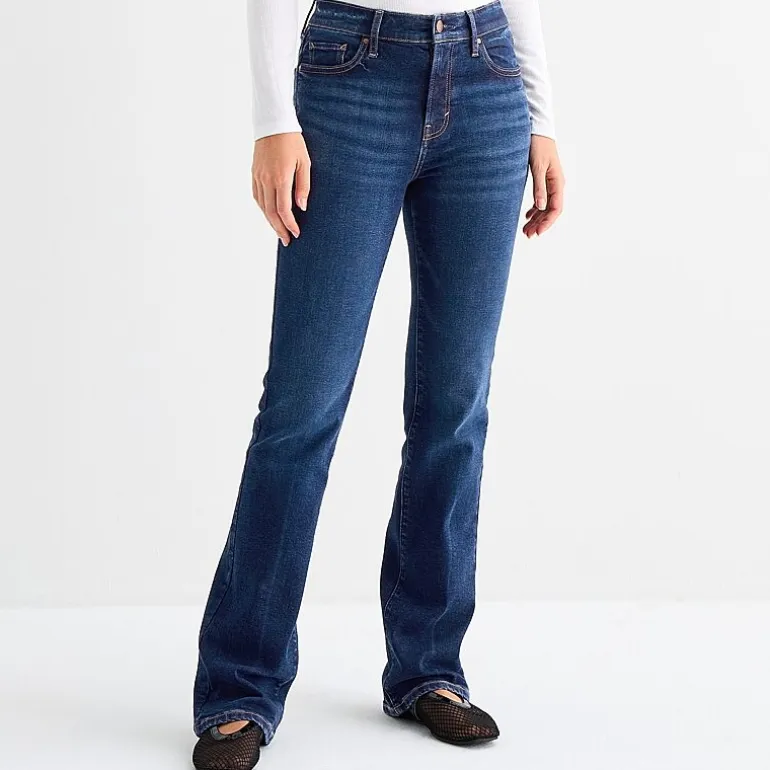 a.n.a Womens High Rise Bootcut Jean
