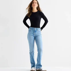 a.n.a Womens High Rise Bootcut Jean