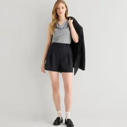 a.n.a Womens High Rise Pleated Short