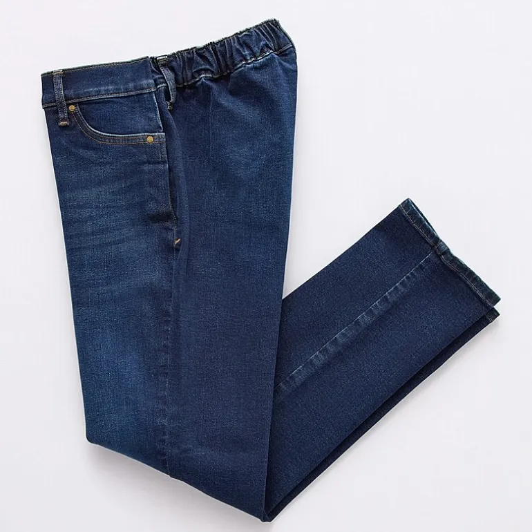 a.n.a Womens High Rise Seated Wear Straight Leg Jean