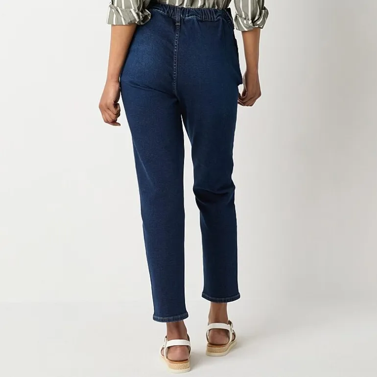 a.n.a Womens High Rise Seated Wear Straight Leg Jean