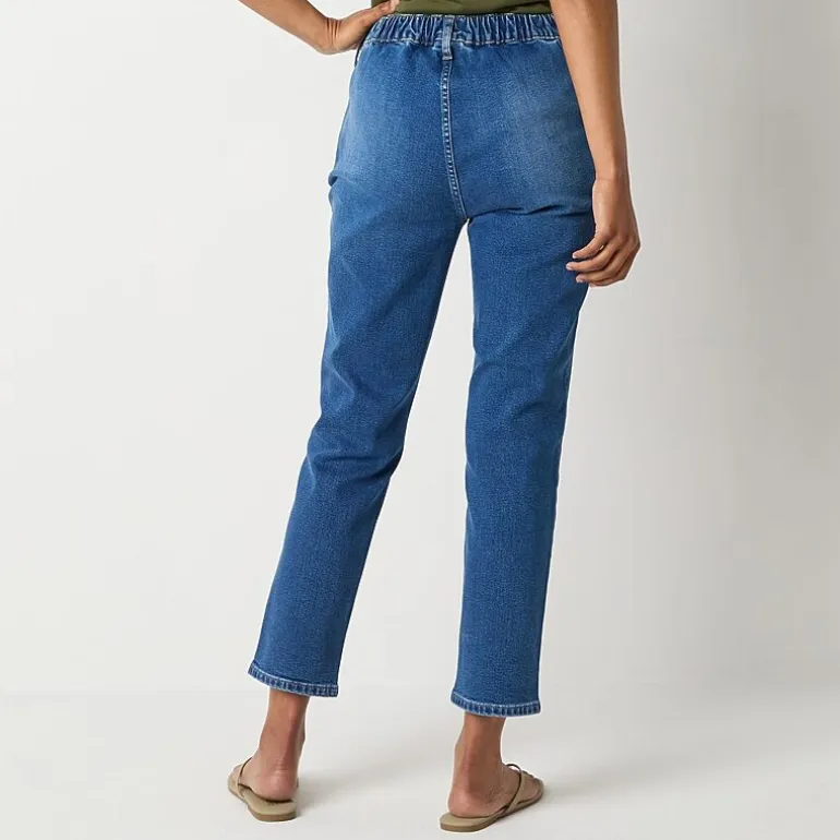 a.n.a Womens High Rise Seated Wear Straight Leg Jean
