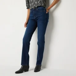 a.n.a Womens High Rise Straight Leg Jean