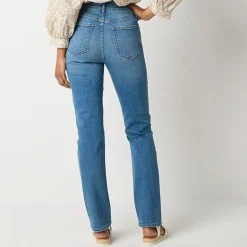a.n.a Womens High Rise Straight Leg Jean