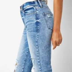 a.n.a Womens High Rise Straight Leg Jean