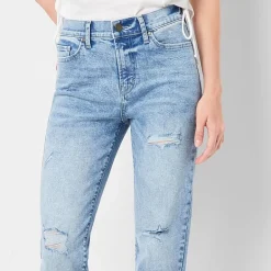 a.n.a Womens High Rise Straight Leg Jean