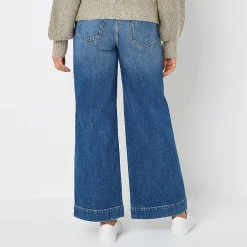 a.n.a Womens High Rise Wide Leg Jean