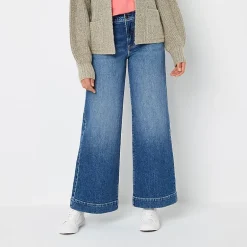 a.n.a Womens High Rise Wide Leg Jean