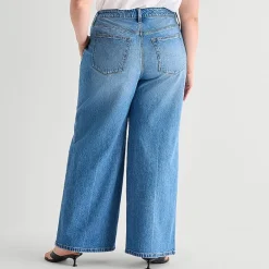 a.n.a Womens High Rise Wide Leg Jean